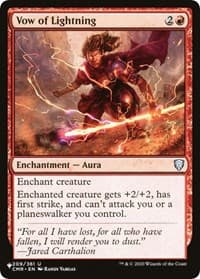 Vow of Lightning - The List Reprints - Magic: The Gathering card