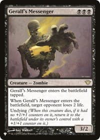 Geralf's Messenger - The List Reprints - Magic: The Gathering card