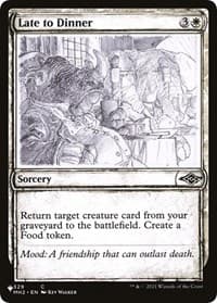 Late to Dinner (Showcase) - The List Reprints - Magic: The Gathering card