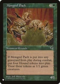 Mongrel Pack - The List Reprints - Magic: The Gathering card