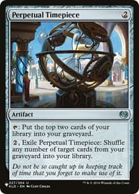 Perpetual Timepiece - The List Reprints - Magic: The Gathering card