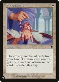 Sacred Rites - The List Reprints - Magic: The Gathering card