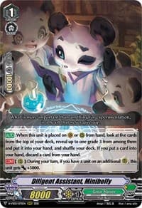 Diligent Assistant, Minibelly - D-VS02: V Clan Collection Vol.2 - Cardfight Vanguard card