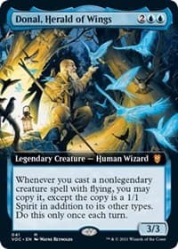 Donal, Herald of Wings (Extended Art) - Commander: Innistrad: Crimson Vow - Magic: The Gathering card