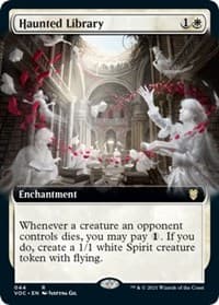 Haunted Library (Extended Art) - Commander: Innistrad: Crimson Vow - Magic: The Gathering card