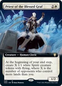 Priest of the Blessed Graf (Extended Art) - Commander: Innistrad: Crimson Vow - Magic: The Gathering card