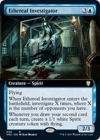 Ethereal Investigator (Extended Art) - Commander: Innistrad: Crimson Vow - Magic: The Gathering card