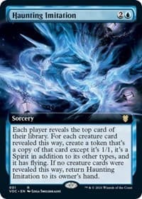 Haunting Imitation (Extended Art) - Commander: Innistrad: Crimson Vow - Magic: The Gathering card