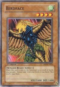 Birdface - Structure Deck: Lord of the Storm - YuGiOh card