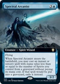 Spectral Arcanist (Extended Art) - Commander: Innistrad: Crimson Vow - Magic: The Gathering card