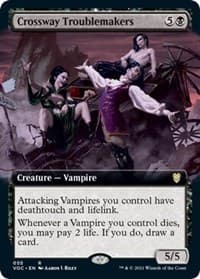Crossway Troublemakers (Extended Art) - Commander: Innistrad: Crimson Vow - Magic: The Gathering card