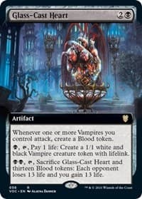 Glass-Cast Heart (Extended Art) - Commander: Innistrad: Crimson Vow - Magic: The Gathering card