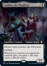 Kamber, the Plunderer (Extended Art) - Commander: Innistrad: Crimson Vow - Magic: The Gathering card