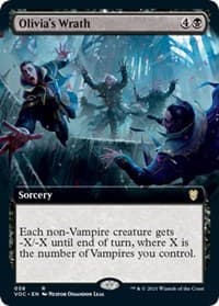 Olivia's Wrath (Extended Art) - Commander: Innistrad: Crimson Vow - Magic: The Gathering card