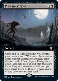 Predators' Hour (Extended Art) - Commander: Innistrad: Crimson Vow - Magic: The Gathering card