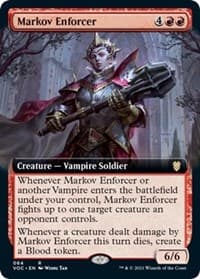 Markov Enforcer (Extended Art) - Commander: Innistrad: Crimson Vow - Magic: The Gathering card