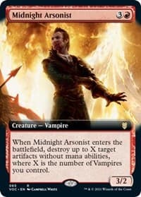 Midnight Arsonist (Extended Art) - Commander: Innistrad: Crimson Vow - Magic: The Gathering card