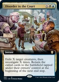 Disorder in the Court (Extended Art) - Commander: Innistrad: Crimson Vow - Magic: The Gathering card