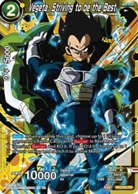 Vegeta, Striving to be the Best - Mythic Booster - Dragon Ball Super: Masters card