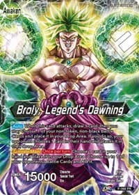 Broly // Broly, Legend's Dawning - Mythic Booster - Dragon Ball Super: Masters card