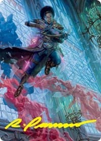 Kaya, Geist Hunter Art Card (Gold-Stamped Signature) - Art Series: Innistrad: Crimson Vow - Magic: The Gathering card