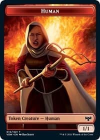 Human Token (010) - Innistrad: Crimson Vow - Magic: The Gathering card