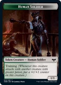 Human Soldier Token - Innistrad: Crimson Vow - Magic: The Gathering card