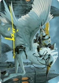 Gryff Rider Art Card (Gold-Stamped Signature) - Art Series: Innistrad: Crimson Vow - Magic: The Gathering card
