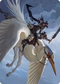 Gryffwing Cavalry Art Card - Art Series: Innistrad: Crimson Vow - Magic: The Gathering card