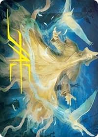 Heron-Blessed Geist Art Card (Gold-Stamped Signature) - Art Series: Innistrad: Crimson Vow - Magic: The Gathering card
