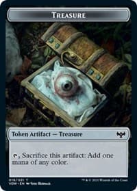 Treasure Token - Innistrad: Crimson Vow - Magic: The Gathering card