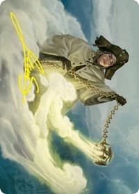 Traveling Minister Art Card (Gold-Stamped Signature) - Art Series: Innistrad: Crimson Vow - Magic: The Gathering card