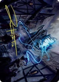 Dreamshackle Geist Art Card (Gold-Stamped Signature) - Art Series: Innistrad: Crimson Vow - Magic: The Gathering card