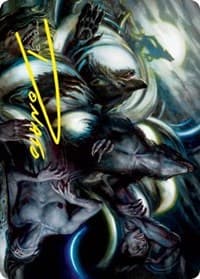 Lunar Rejection Art Card (Gold-Stamped Signature) - Art Series: Innistrad: Crimson Vow - Magic: The Gathering card