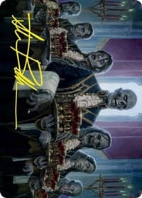 Dying to Serve Art Card (Gold-Stamped Signature) - Art Series: Innistrad: Crimson Vow - Magic: The Gathering card
