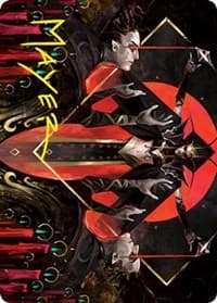 Gift of Fangs Art Card (Gold-Stamped Signature) - Art Series: Innistrad: Crimson Vow - Magic: The Gathering card