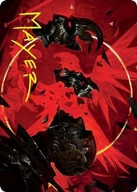 Abrade Art Card (Gold-Stamped Signature) - Art Series: Innistrad: Crimson Vow - Magic: The Gathering card