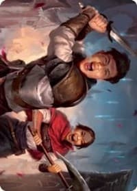 Daybreak Combatants Art Card - Art Series: Innistrad: Crimson Vow - Magic: The Gathering card