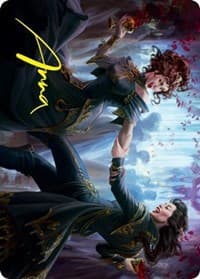 Falkenrath Celebrants (43/81) Art Card (Gold-Stamped Signature) - Art Series: Innistrad: Crimson Vow - Magic: The Gathering card