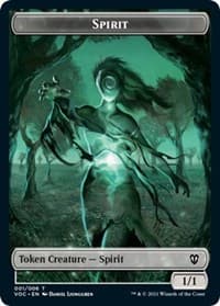 Spirit (001) // Spirit (002) Double-sided Token - Commander: Innistrad: Crimson Vow - Magic: The Gathering card
