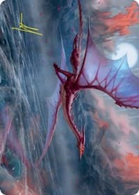 Manaform Hellkite Art Card (Gold-Stamped Signature) - Art Series: Innistrad: Crimson Vow - Magic: The Gathering card