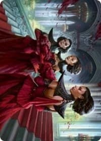 Olivia's Attendants Art Card - Art Series: Innistrad: Crimson Vow - Magic: The Gathering card
