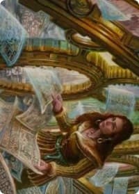 Cartographer's Survey Art Card - Art Series: Innistrad: Crimson Vow - Magic: The Gathering card