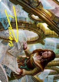 Cartographer's Survey Art Card (Gold-Stamped Signature) - Art Series: Innistrad: Crimson Vow - Magic: The Gathering card