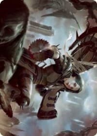 Sawblade Slinger Art Card - Art Series: Innistrad: Crimson Vow - Magic: The Gathering card