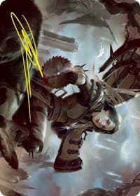 Sawblade Slinger Art Card (Gold-Stamped Signature) - Art Series: Innistrad: Crimson Vow - Magic: The Gathering card