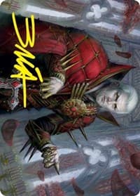 Edgar, Charmed Groom (59/81) Art Card (Gold-Stamped Signature) - Art Series: Innistrad: Crimson Vow - Magic: The Gathering card