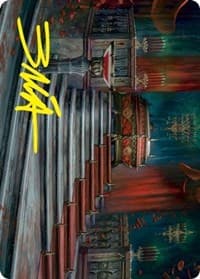 Edgar Markov's Coffin Art Card (Gold-Stamped Signature) - Art Series: Innistrad: Crimson Vow - Magic: The Gathering card