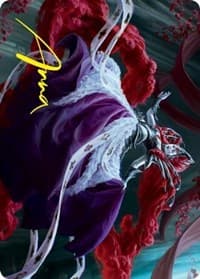 Olivia, Crimson Bride Art Card (Gold-Stamped Signature) - Art Series: Innistrad: Crimson Vow - Magic: The Gathering card
