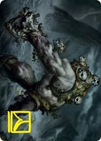 Skull Skaab Art Card (Gold-Stamped Signature) - Art Series: Innistrad: Crimson Vow - Magic: The Gathering card